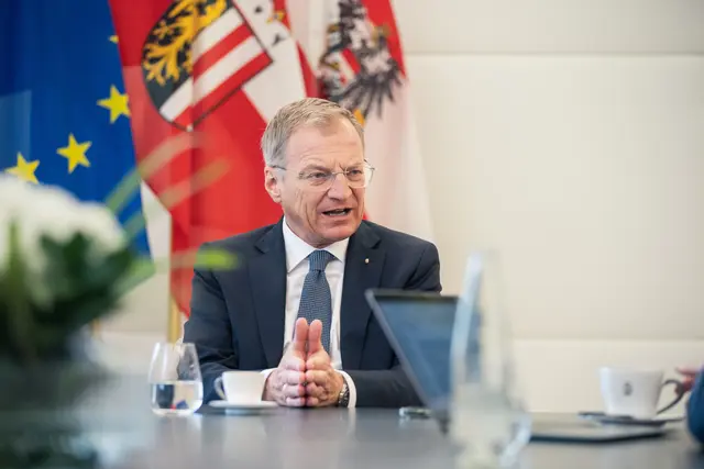 Landeshauptmann Thomas Stelzer (ÖVP) mit scharfer Kritik an Kurs und Inhalten der AfD.  | Foto: Land OÖ/Max Mayrhofer