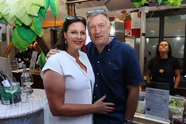 Yvonne Ganahl und Oliver Bachmann hatten eine gute Zeit. | Foto: Kendlbacher