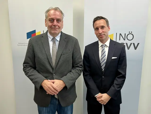 Andreas Kollross und Johannes Zink.  | Foto: NÖ GVV