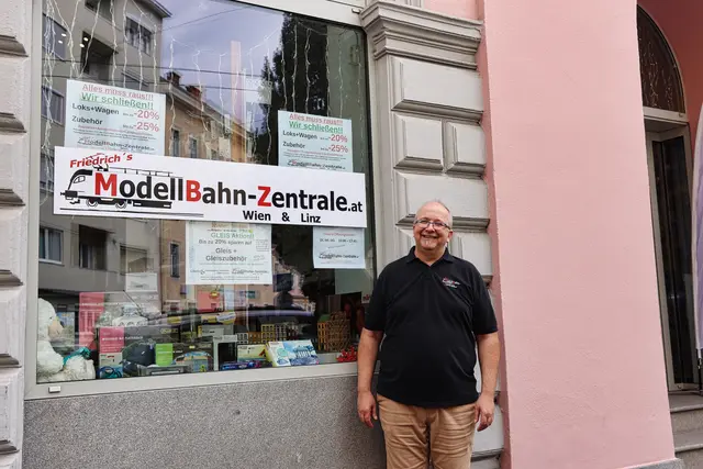 Wonisch sperrt seine Modellbahn-Zentrale zu: Der Standort in der Figulystraße wusste zu begeistern, doch Mitte September ist Schluss. | Foto: Reischl