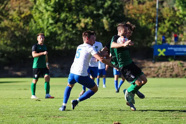 War das die Entscheidung? Puchenau bekam nach diesem klaren Handspiel den Elfmetern nicht. | Foto: Reischl