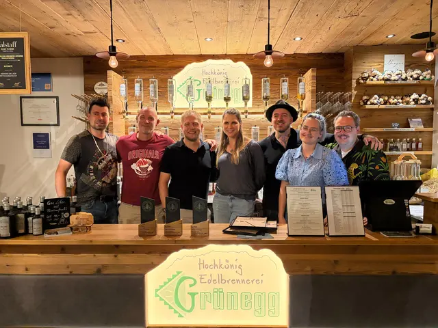Finalisten auf der Grünegg Alm. | Foto: Austrian Bartenders Guild