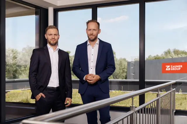 Roman Zauner und Andreas Beck sind die Geschäftsführer der Wallerner Zaunergroup. | Foto: Werner Streitfelder