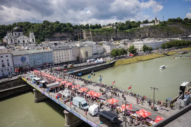 Das Stadtfest Salzburg 2026 stand unter dem Motto „Wir bauen Brücken!“ und kehrt 2028 zurück. | Foto: Stadt Salzburg