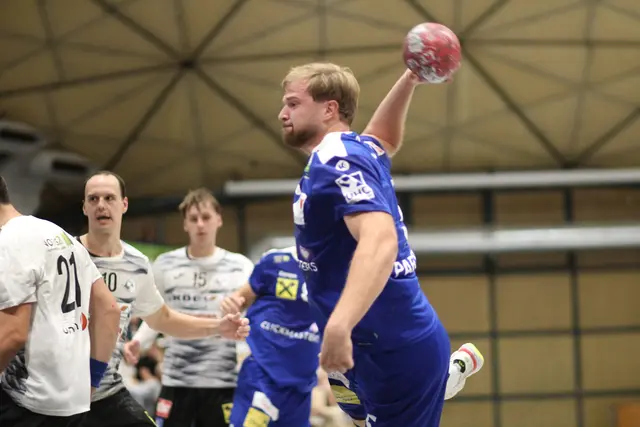 Man of the Match von Hollabrunn. Kreisläufer Tobi Parzer. | Foto: arbes