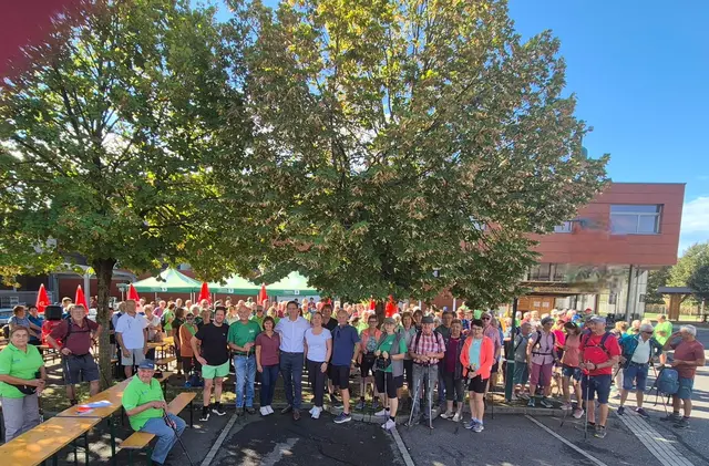 Der diesjährige Bezirkswandertag des Seniorenbundes Bezirk Leibnitz fand in Gabersdorf statt. | Foto: Seniorenbund