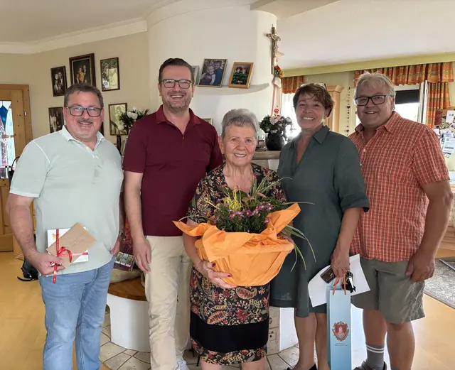 Frau Hildegard Pumhösl feierte ihren 80. Geburtstag | Foto: Gemeinde Marbach