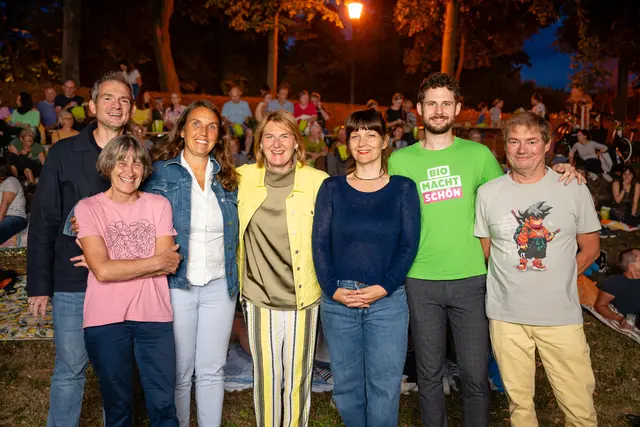 Rainer Patzl, Liane Marecsek, Ulrike Fischer, Helga Krismer, Veronika Kulenkampff, Bernhard Granadia, Gustav Rödl | Foto: Die Grünen Niederösterreich