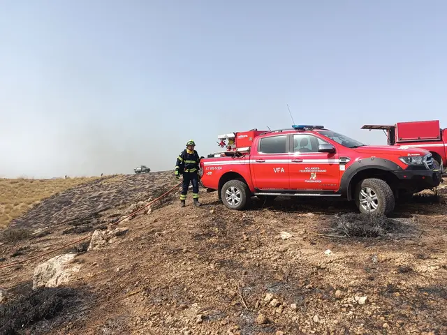 Mit dabei war der Waldbrand-Pickup der Freiwilligen Feuerwehr Frauenhofen. | Foto: Kerstin Longin