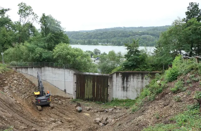Bauarbeiten im Autenberggraben in Marbach | Foto: WLV