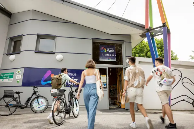 Das Jugendhaus soll natürlich auch an den Tagen der offenen Tür zum Treffpunkt werden.  | Foto: Stadt Weiz/Eisenberger