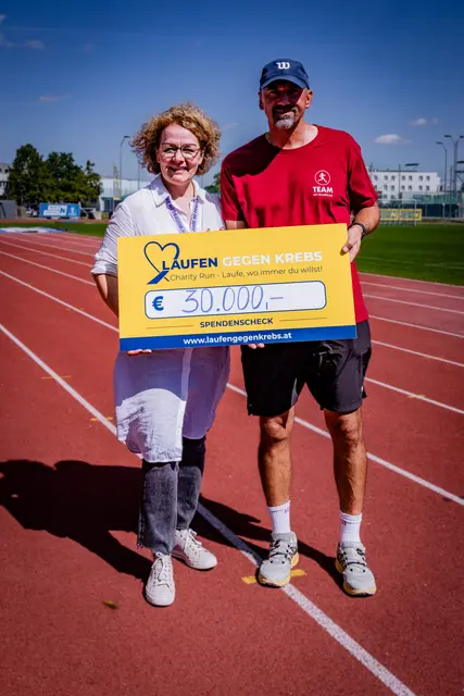 Landesrätin Christiane Teschl-Hofmeister und Organisator Christian Kohl. | Foto: NÖ Frauenlauf