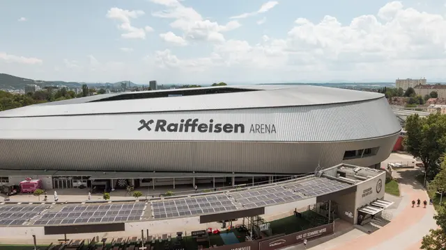 Der Bau der Raiffeisen Arena hat einmalig 140 Millionen Euro an Wertschöpfung in Oberösterreich ausgelöst. | Foto: LASK