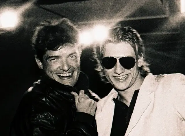 Der Wiener Entertainer Falco (li) und Fifi verstanden sich gut.  | Foto: Fifi Pissecker