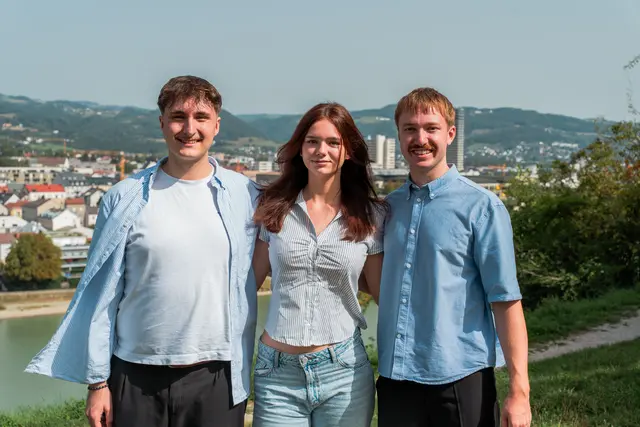V. l.: Landesgeschäftsführer Maximilian Berrer, Selina Mallmann und Landesobmann Philipp Köck. | Foto: : Philipp Liu