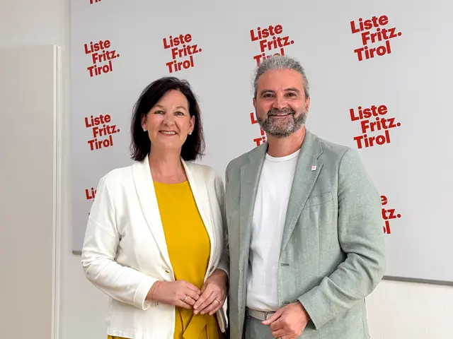 Liste Fritz-Parteiobfrau Andrea Haselwanter-Schneider und Klubobmann Markus Sint. | Foto: Liste Fritz