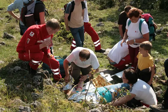 Bei den Outdoor-Erste-Hilfe-Kursen werden Notfallsituationen realitätsnah trainiert.  | Foto: OÖRK/BST Steyr-Land