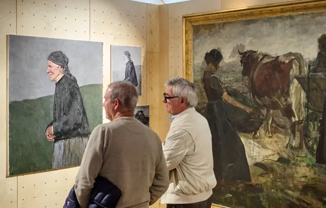 Noch bis Ende Oktober kann die Ausstellung über den Außerferner Künstler Ludwig Schmid im Museum im Grünen Haus besichtigt werden. | Foto: Schretter