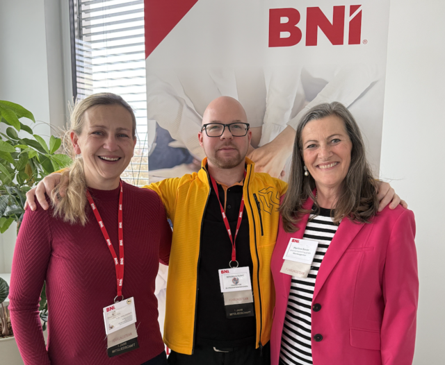 Das Führungsteam: Hagelkruys, Buric und Bauer. | Foto: BNI Fokus Horn