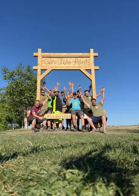 Projektmarathon: Fotospot im Generationenpark in Leobersdorf. | Foto: Landjugend Leobersdorf