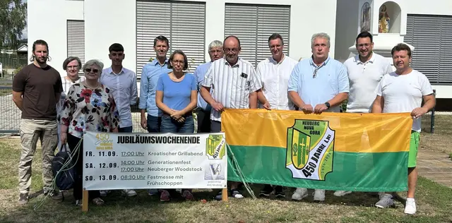 Auf Hochtouren laufen die Vorbereitungen der "Vereinigten Neuberger Vereine" für die 450-Jahr-Feier der Gemeinde Neuberg. Vom 11. bis 13. September findet der dreitägige Festakt im Festzelt am Trainingsplatz im Ortszentrum statt. | Foto: Karl Knor