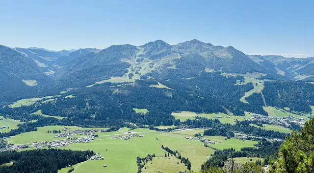 Blick auf das Gebiet der Bergbahn. | Foto: Klaus Kogler