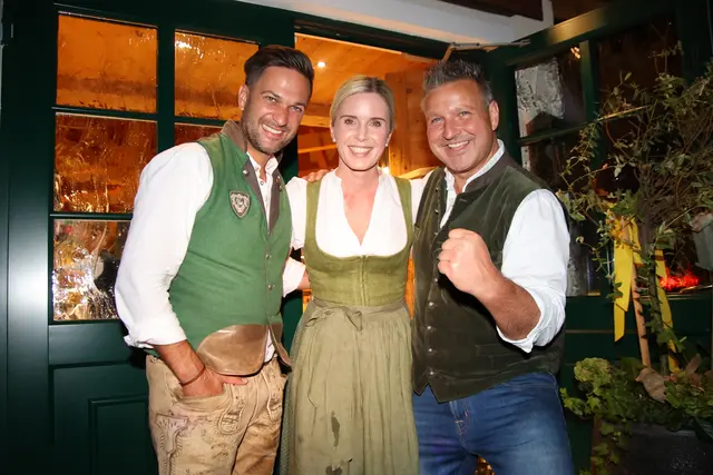 Vor-Kirtag: Richie Deutinger, Viktoria und Stephan Fuchs.