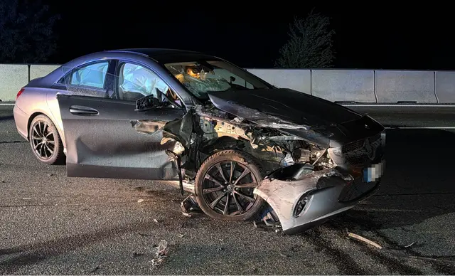 Erst die Betonwand, dann ein nachkommender Pkw – die Nacht auf der A1 hatte es in sich. | Foto: DOKU-NÖ