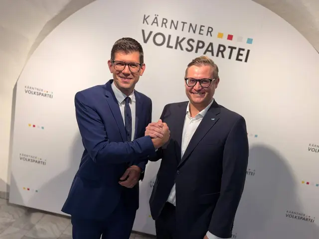LHstv. Martin Gruber und Stadtrat Julian Geier ziehen an einem Strang. | Foto: Klagenfurter Volkspartei/ÖVP Kärnten