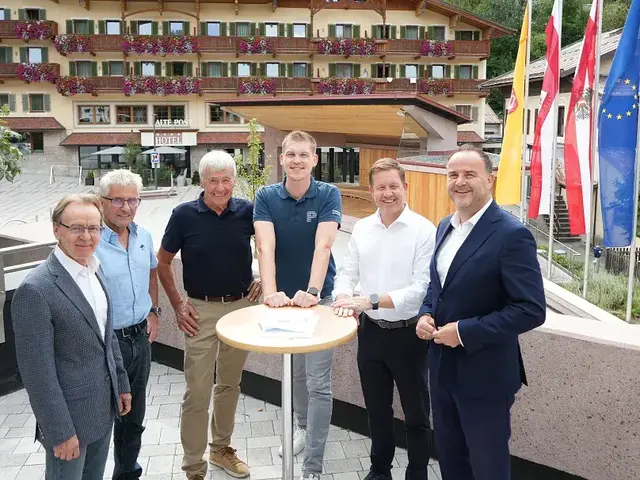 Bei Infrastruktur einig: G. Hochfilzer, K. Walk, F. Wallner, C. Willms (TVB), M. Mitterer, W. Astner. | Foto: TVB Pillerseetal