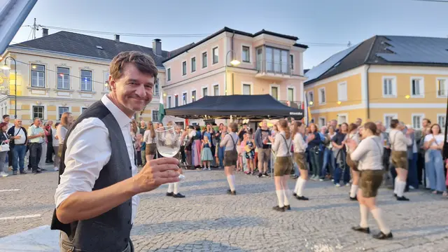 Vizebürgermeister Martin Peterseil freute sich über viele Besucher und die großartige Arbeit seines Teams der ÖVP Ried. 