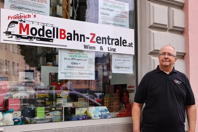 Wonisch sperrt seine Modellbahn-Zentrale zu: Der Standort in der Figulystraße wusste zu begeistern, doch Mitte September ist Schluss. | Foto: Reischl