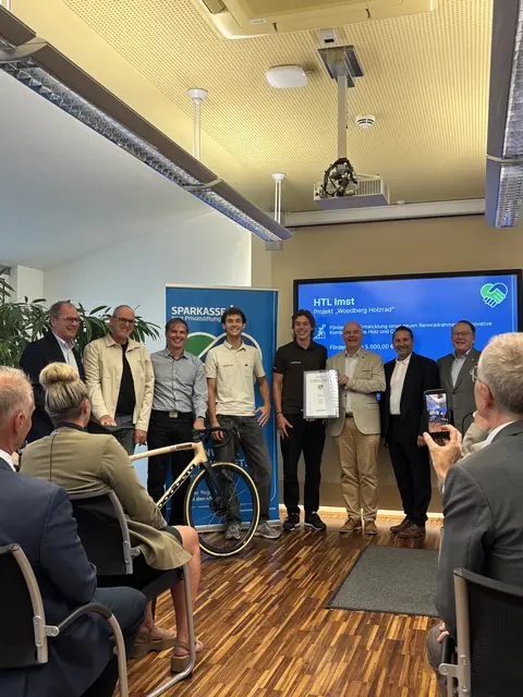 HTL Imst mit dem Projekt „Woodberg Holzrad“. | Foto: Forgo