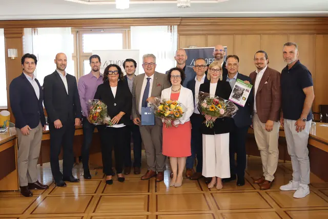 Bundesratspräsidentin Christine Schwarz-Fuchs besuchte die Stadtgemeinde Althofen. Ein Gespräch mit Spitzenvertretern der Wirtschaft stand unter anderem im Rathaus auf dem Programm.

 | Foto: Stadtgemeinde Althofen