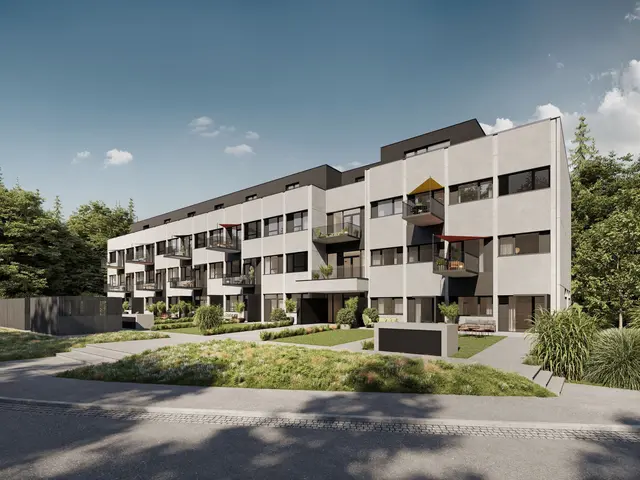 Mit "Billy up" entstehen im Re-Use-Verfahren 36 Wohnungen, in 16 Einheiten wurden mit einem Roboter gedruckte Nasszellen aus Beton verbaut. | Foto: Salzburg Wohnbau