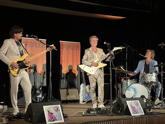 Andie Gabauer, Philipp Mayer und Helmut Schartlmüller sorgten mit Pop- und Rockklassikern für Stimmung. | Foto: Lukas Leidenfrost