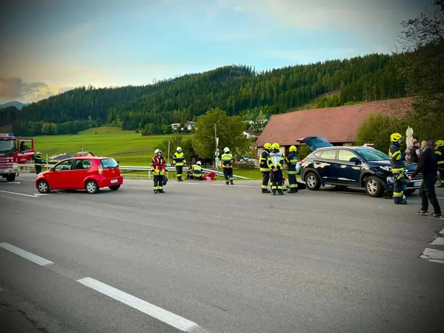Verkehrsunfall in Traboch: 19-Jähriger bei Kollision verletzt. | Foto: FF Traboch-Timmersdorf