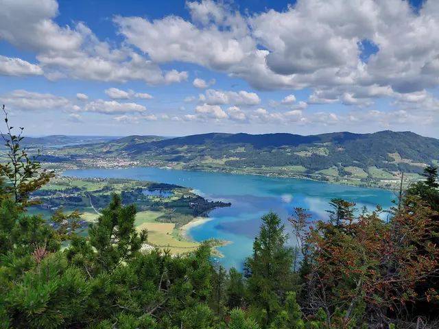 Aussicht vom Almkogel auf den Mondsee  | Foto: H.Bachinger