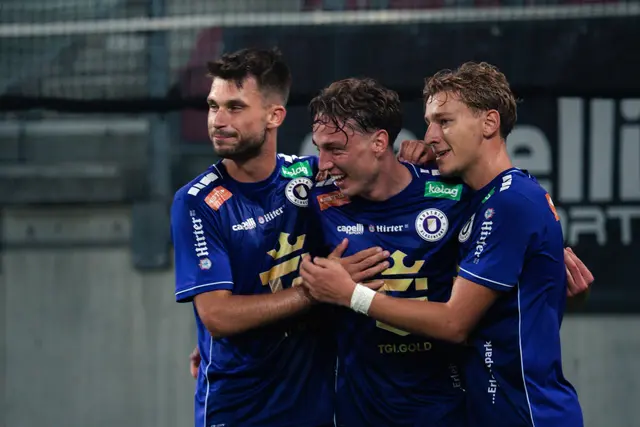 Die Austria-Burschen jubelten über das 2:0 gegen den ATSV Wolfsberg am Freitagabend. | Foto: Austria Klagenfurt