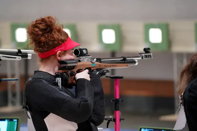 Ronja Zehentner (SG Pillersee) gewann bei den LAPUA Austrian Hopes 2026 in Innsbruck Gold im Juniorinnenbewerb U16 mit dem Luftgewehr | Foto: Christian Kramer / TLSB