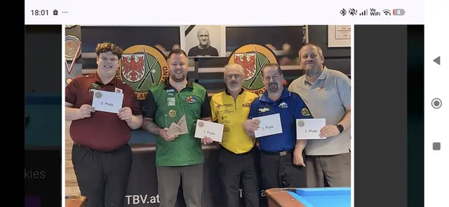 v.l. Leo Larcher, Fabian Böhler, 
Klotz Lukas, Richi Lercher, Maximilian Schneider. | Foto: BCV