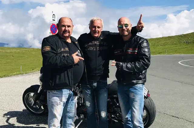 "Harley-Heli" mit Freunden. Jedes Jahr ist er am Start. | Foto: Stoner