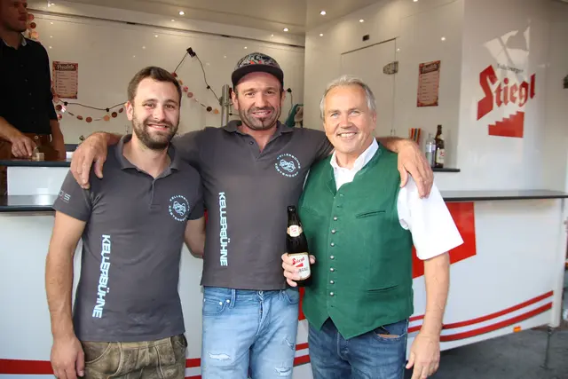 Kellerbühne: Andi Nußbaumer, Johann Schober, Wolfgang Wagner.
