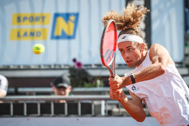 Finalist Mika Brunold setzte sich im Halbfinale souverän gegen den Ukrainer Vitaliy Sachko durch und sorgt in Tulln weiter für Furore. | Foto: Manfred Binder