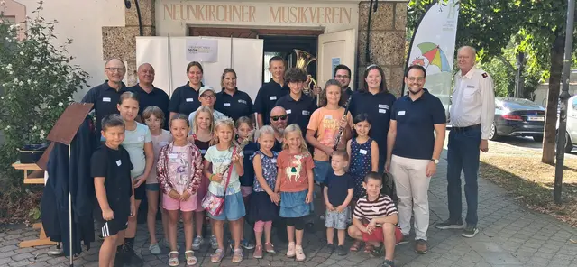 Besuch beim Neunkirchner Musikverein. | Foto: Stadtgemeinde Neunkirchen