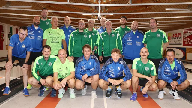 Gemeinschaftsfoto KSK Klagenfurt-Magdalensberg und Grün Weiß Micheldorf