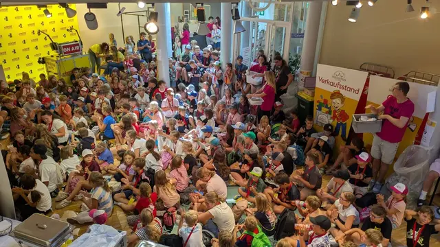 Gerammelt voll: Der Andrang zur diesjährigen Kinderstadt war wieder enorm. | Foto: Kinderfreunde Steiermark