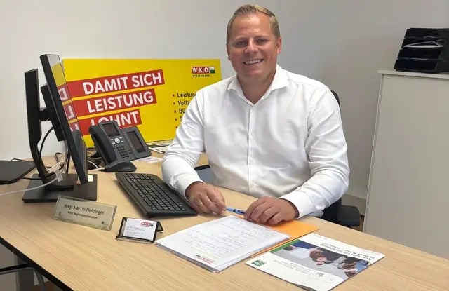 WKO-Regionalstellenleiter Martin Heidinger verweist auf die vielen engagierten Lehrbetriebe in der Südsteiermark. | Foto: WKO