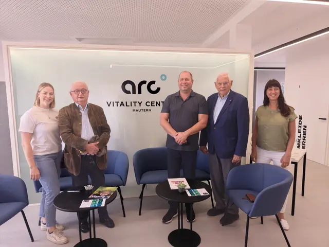 Florentina Gruber (Physio), Dr. Eimer, Bernhard Hick, Direktor Boyer vom IMC, Aneta Pissareva (Diätologin)