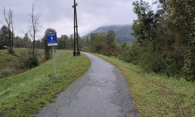 Starke Risse, Materialausbrüche, Schlaglöcher und abgesackte Randbereiche prägen das Erscheinungsbild des Radweges in Hermagor. | Foto: Land Kärnten/Abt. 9